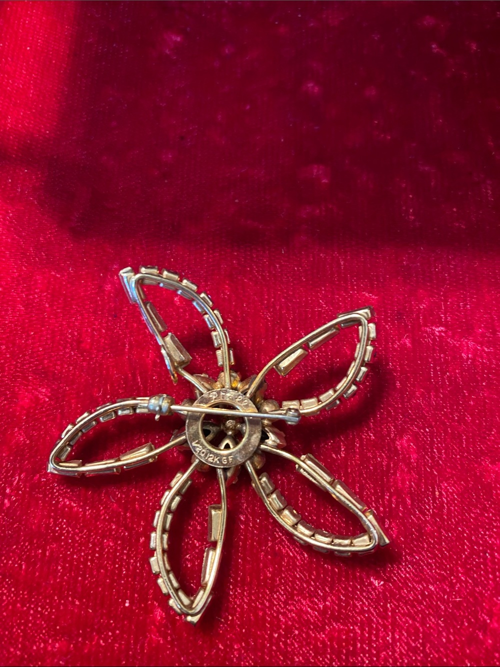 Vintage Rhinestone Brooch - Picture 2 of 2